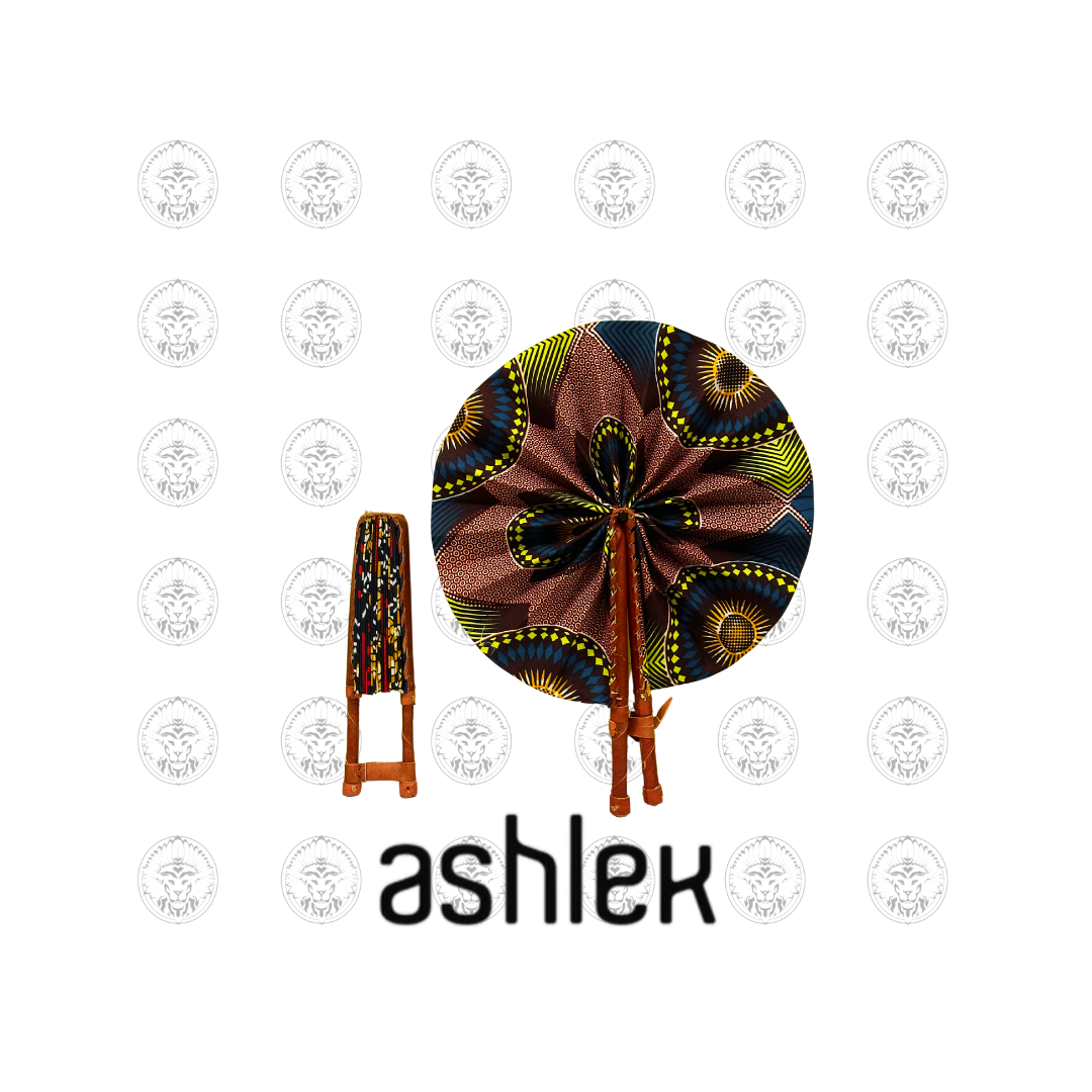 Handmade Ankara Print Folding Fan - African Kente Cloth Fan - Vibrant African Fan - Cultural Wall Decor - Handmade African Fan