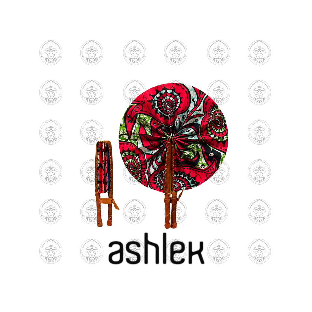 Handmade Ankara Print Folding Fan - African Kente Cloth Fan - Vibrant African Fan - Cultural Wall Decor - Handmade African Fan