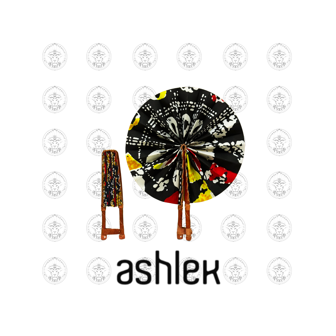 Handmade Ankara Print Folding Fan - African Kente Cloth Fan - Vibrant African Fan - Cultural Wall Decor - Handmade African Fan