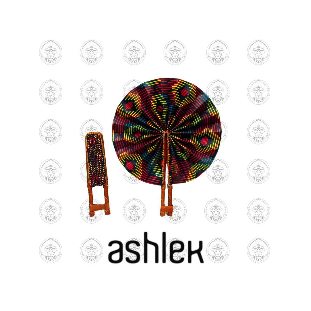 Handmade Ankara Print Folding Fan - African Kente Cloth Fan - Vibrant African Fan - Cultural Wall Decor - Handmade African Fan